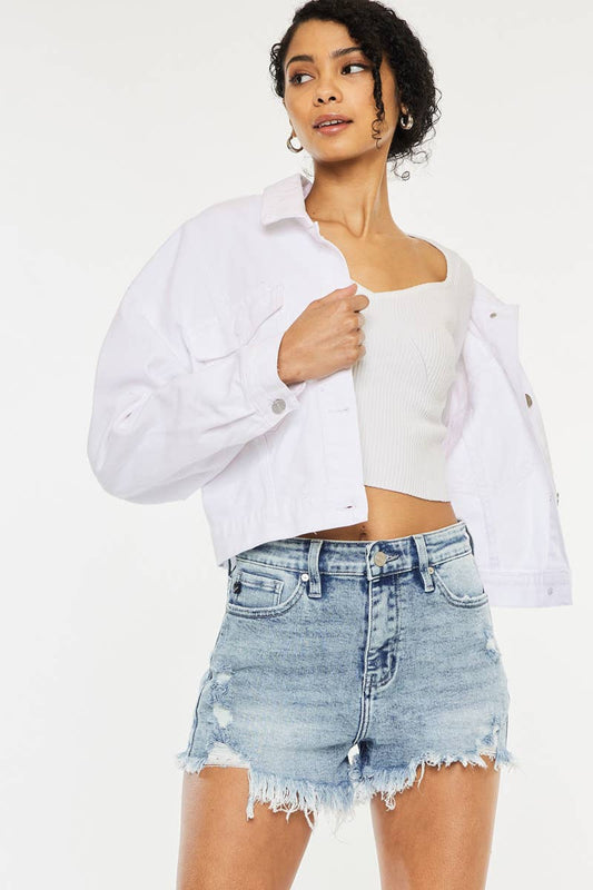 HAZEL: High Rise Denim Short