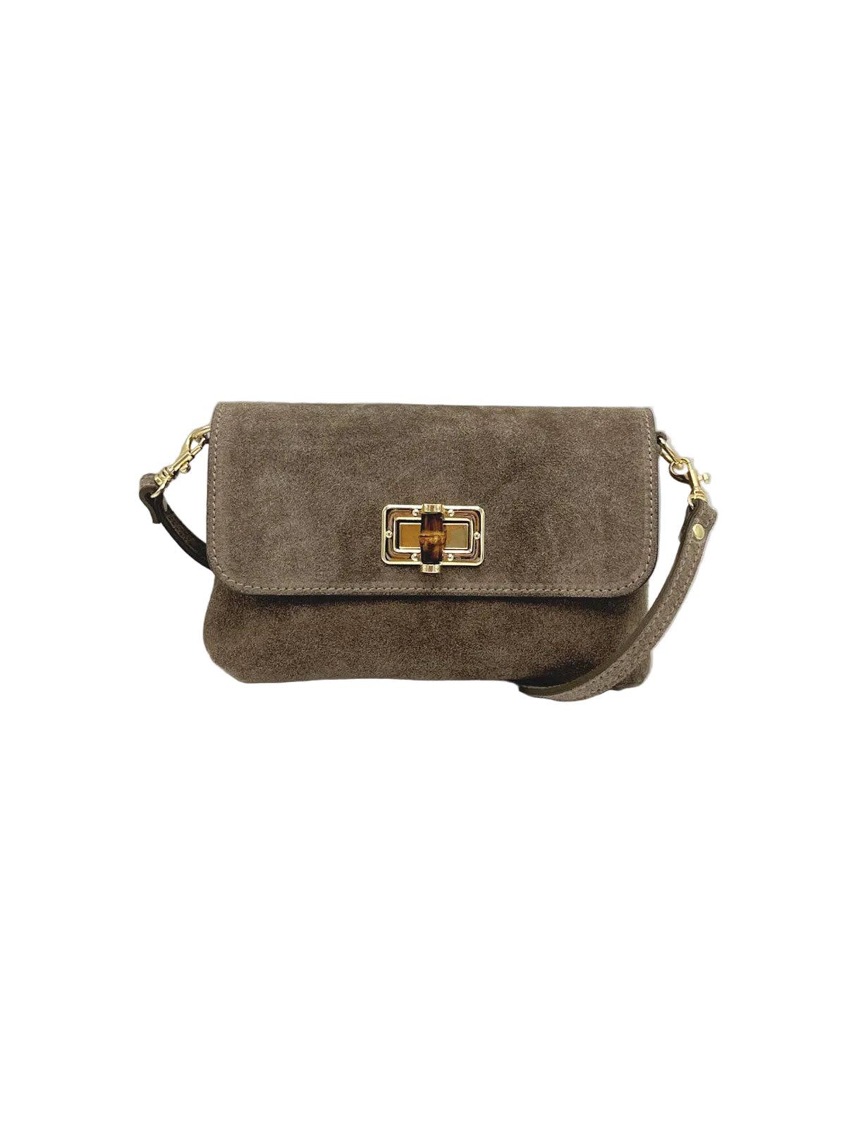 VALENCIA- Women's Suede Mini Flap Shoulder Bag