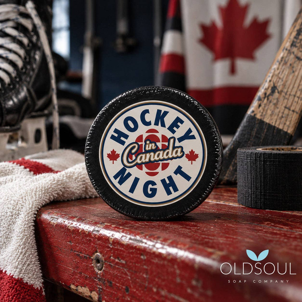 Hockey Night in Canada Classic Hockey Puck Soap + Tin