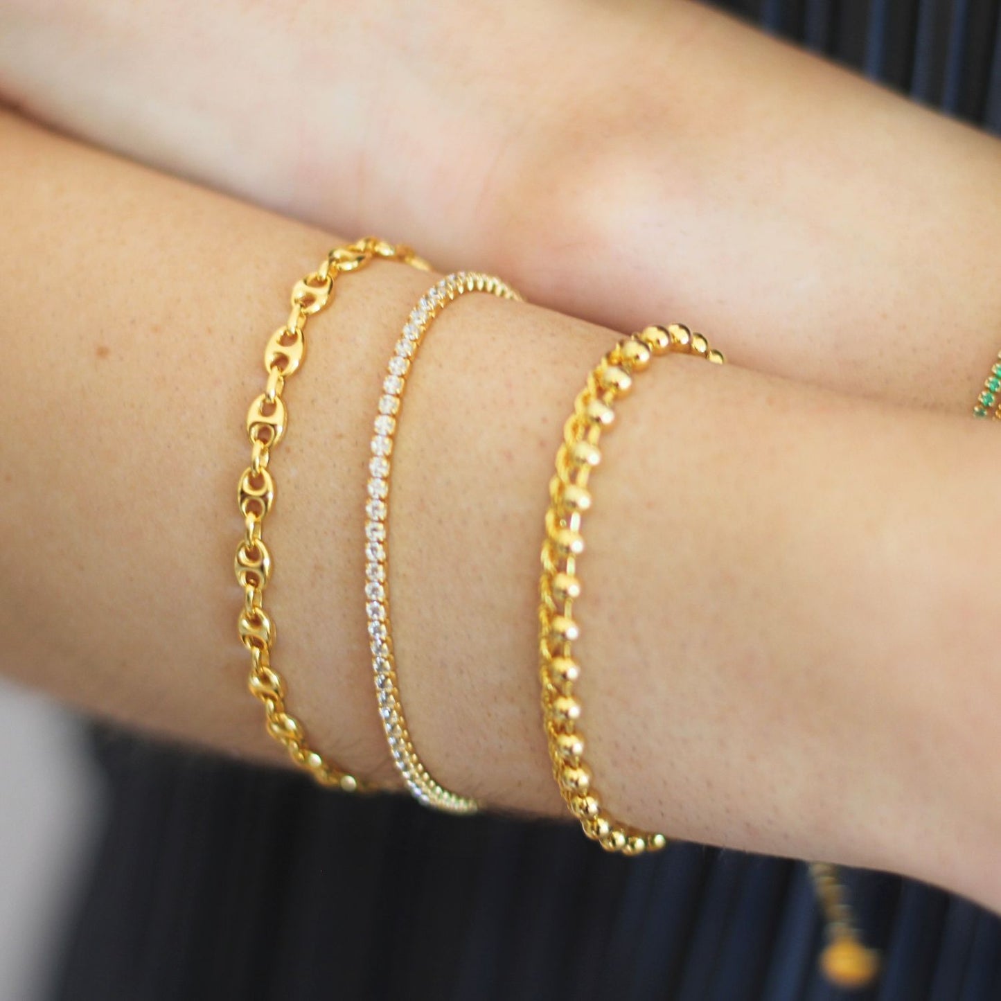 Puffy Mariner Chain Bracelet