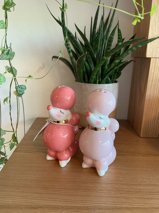 Poodle Salt & Pepper Shakers