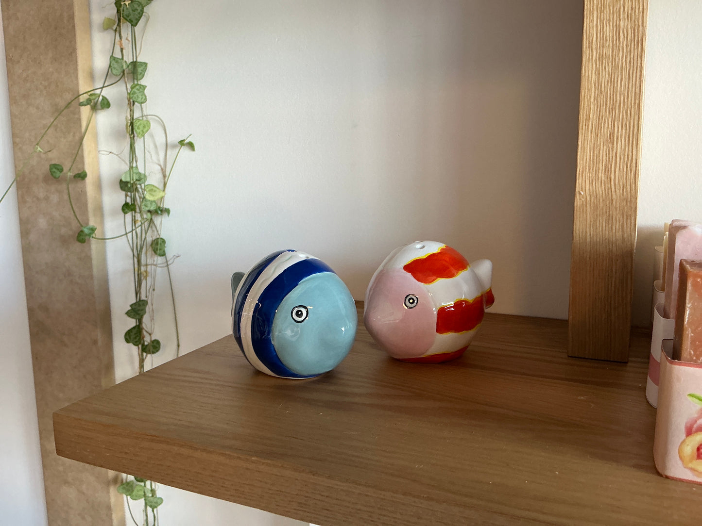 Stripped Fish Salt & Pepper Shaker