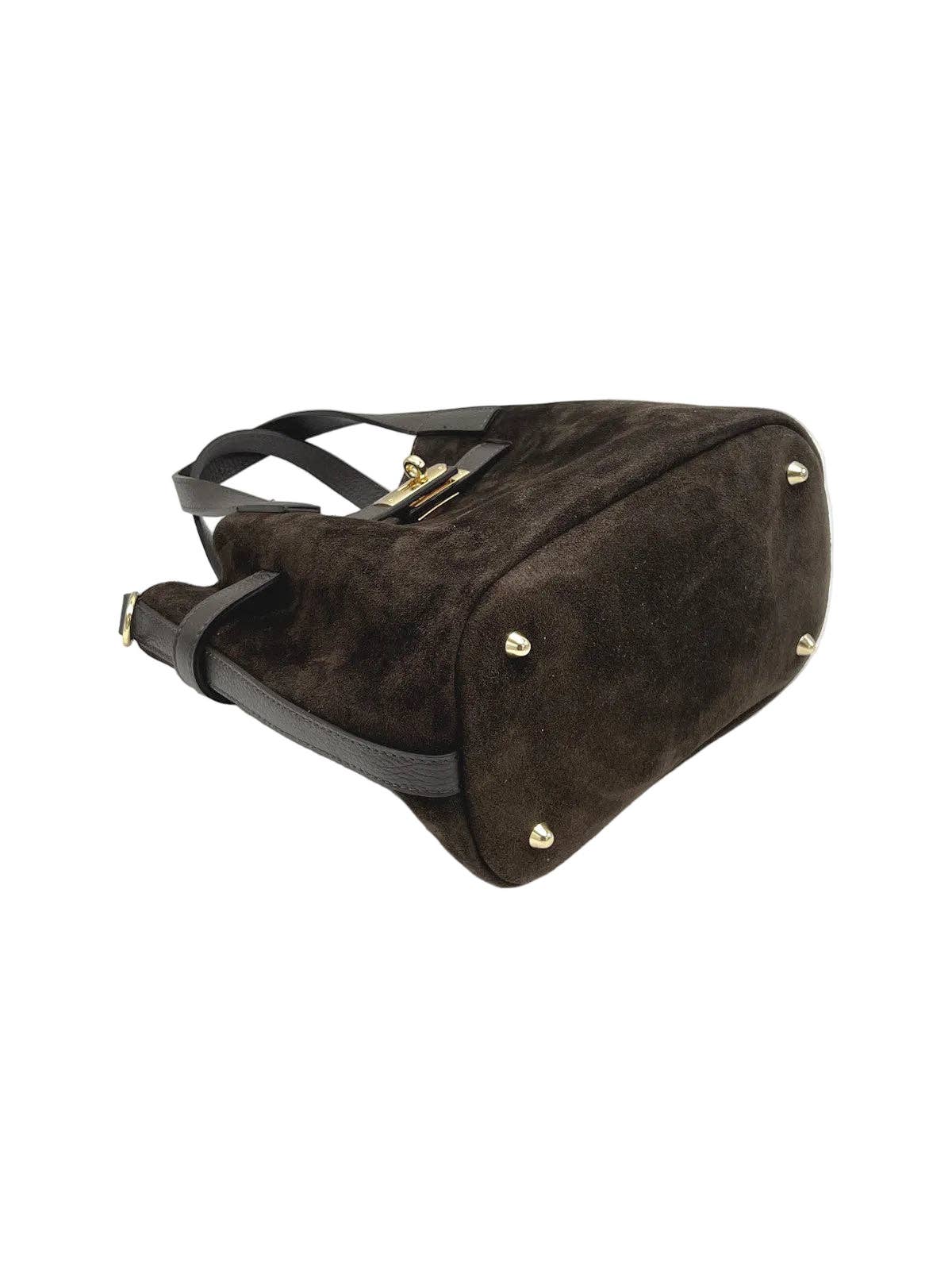 AUTUMN- Suede and Genuine Leather Handbag