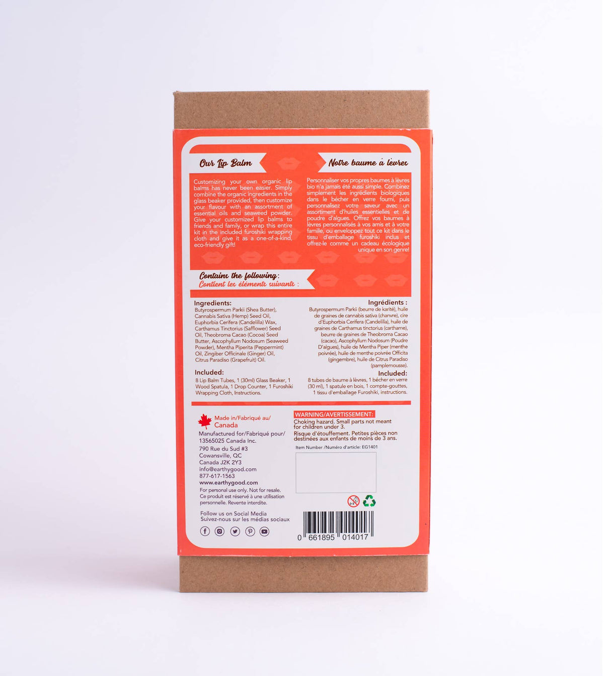 Earthy Good Organic DIY Lip Balm Kit (Adults)
