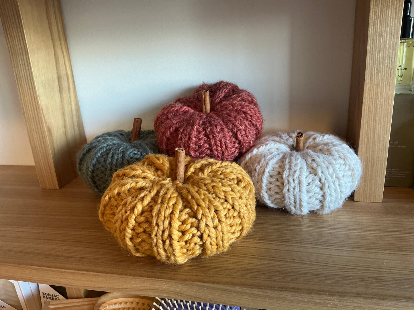 Handmade woven pumpkins