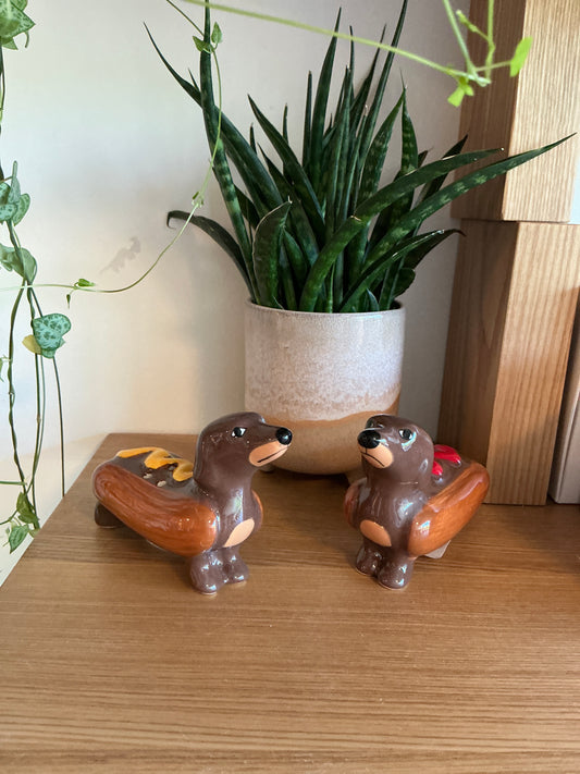 Dachshunds HotDogs Salt & Pepper