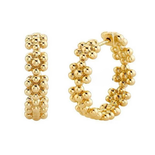 Daisy Gold Hoops