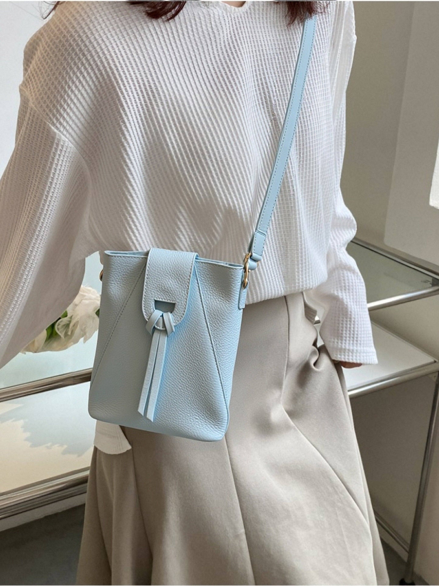 ROAN: Leather Crossbody Bag