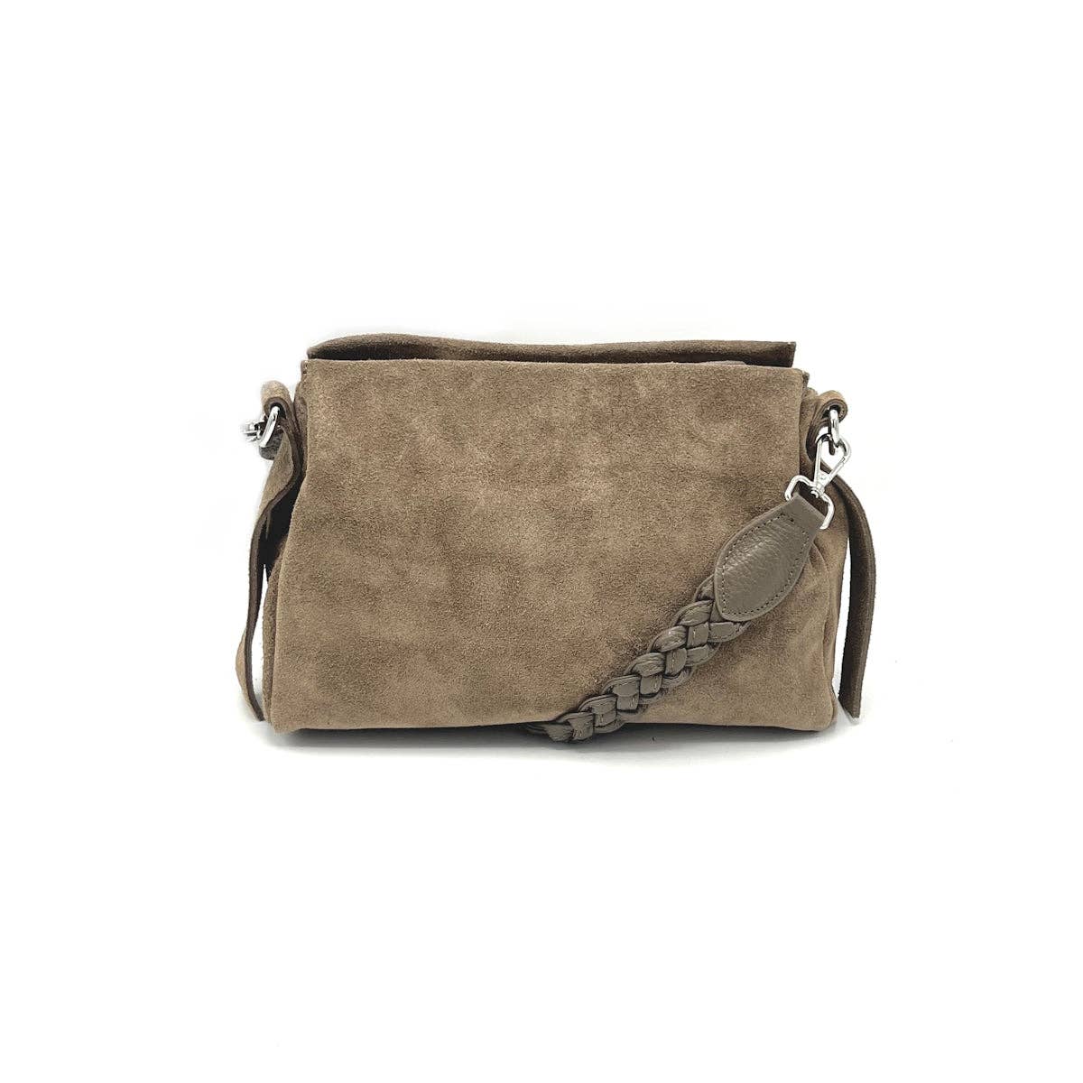 LILA- Suede leather shoulder bag