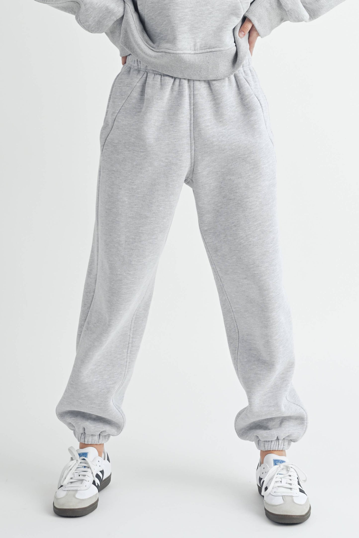 COURTNEY: Heather Grey Joggers