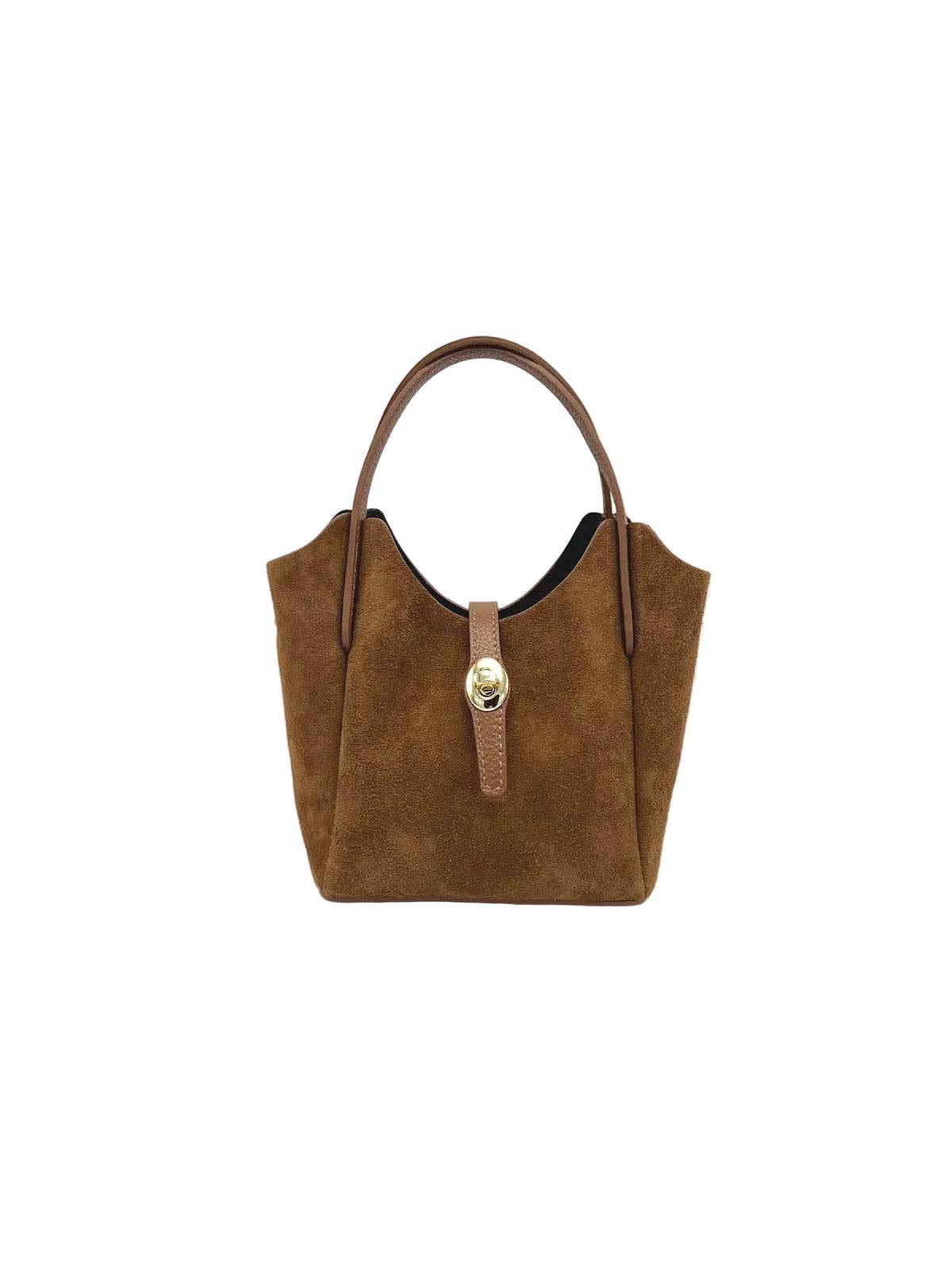 KATIA- Leather and Suede Shoulder Bag