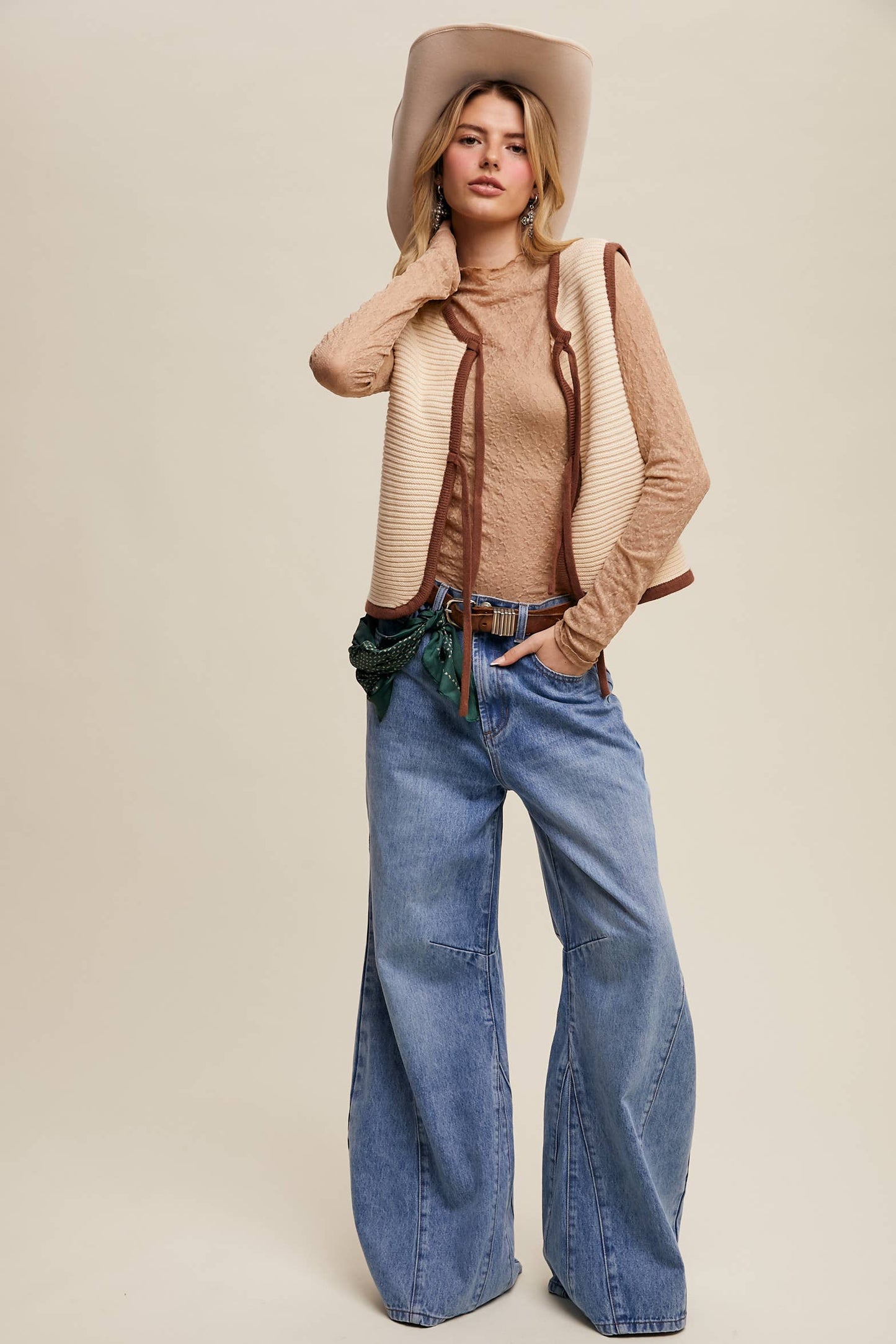 ALLY- wide leg denim