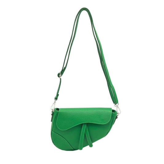 Genuine leather saddle bag
