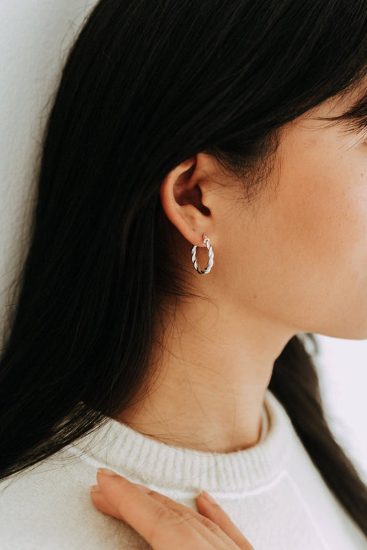 Ivy Hoops / Sterling Silver