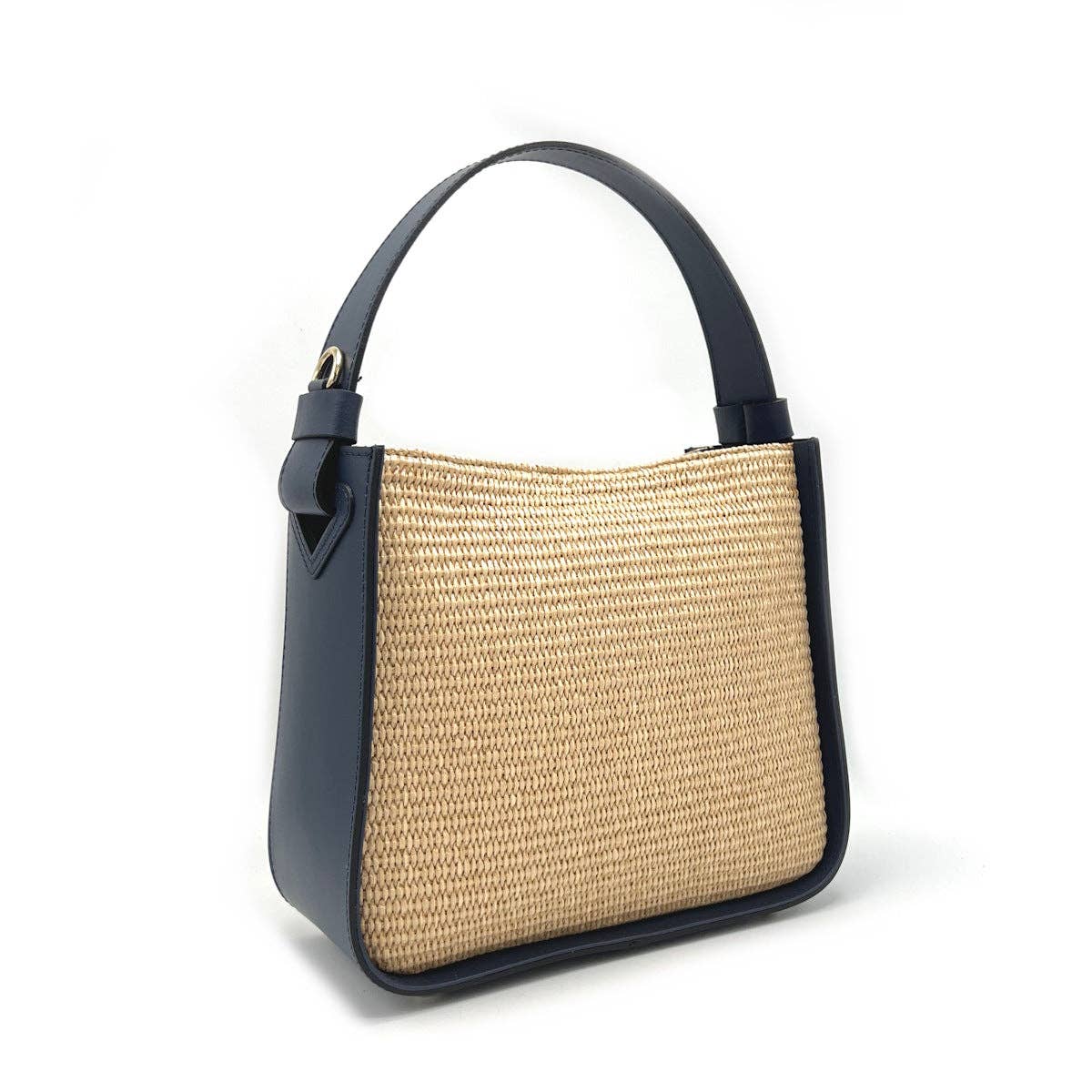 ISABELLA- Leather and Straw Bag