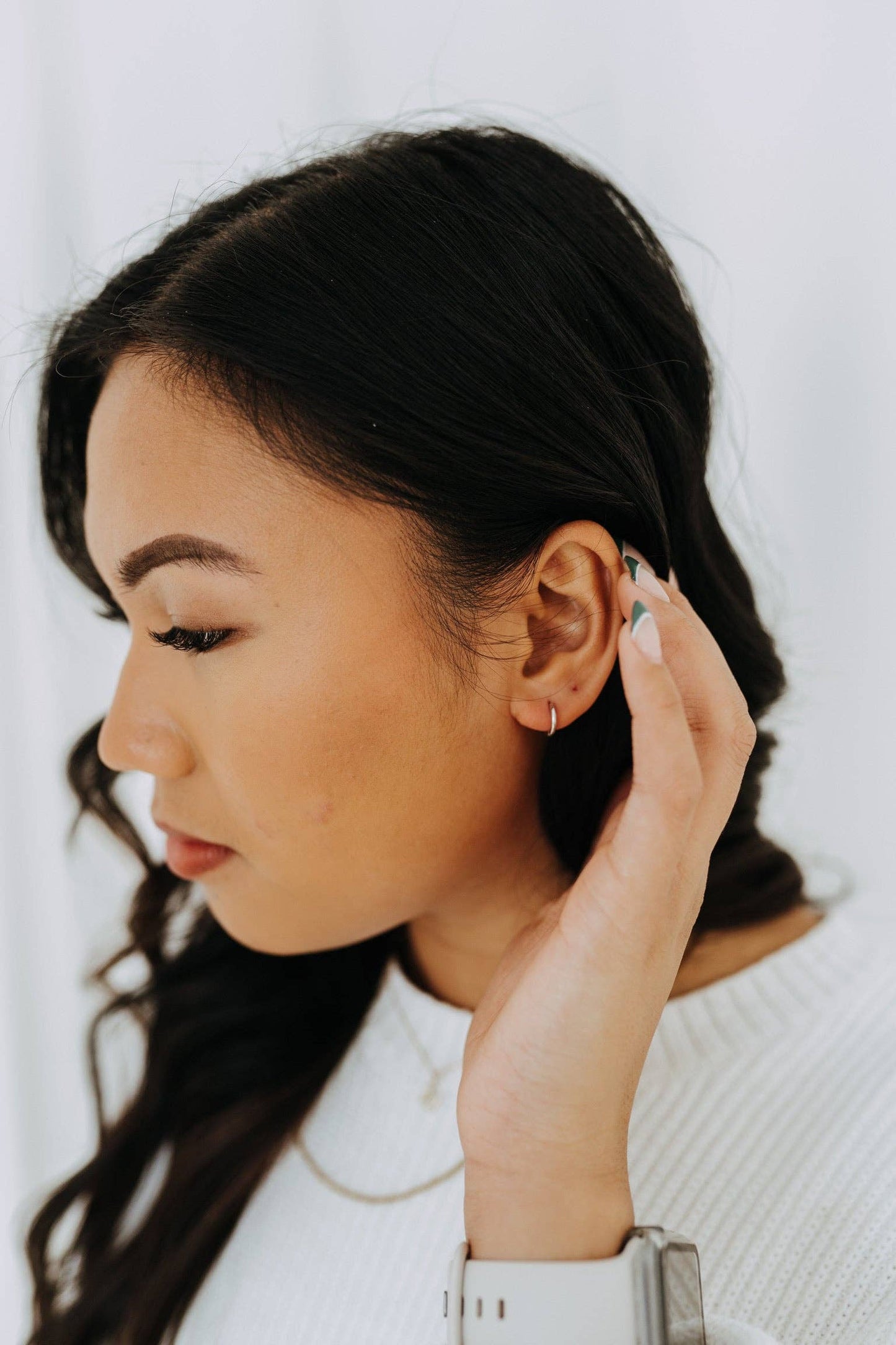 Clicker Huggies - Sterling Silver