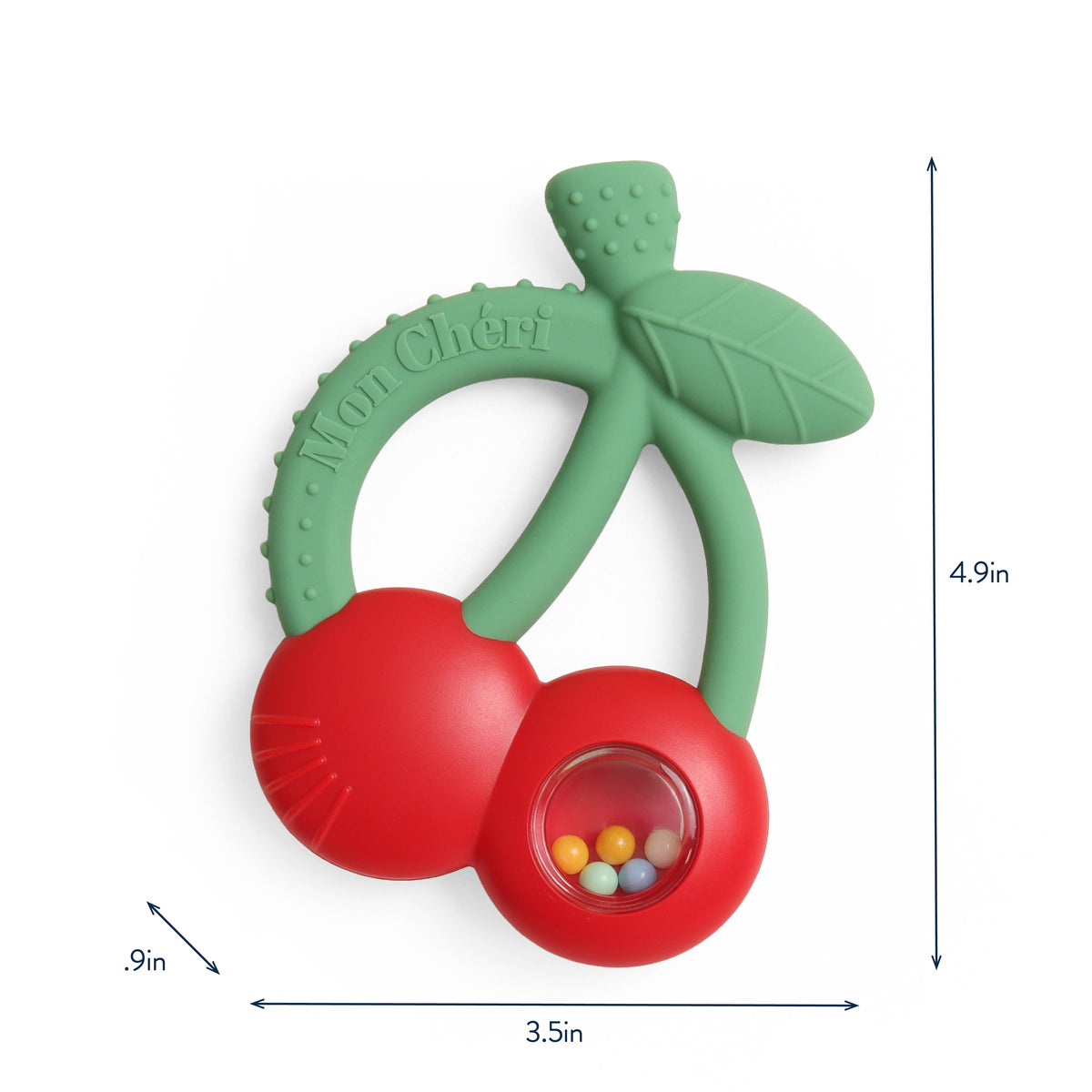 Bitzy Shake™ - Silicone Cherry Teether with Rattle