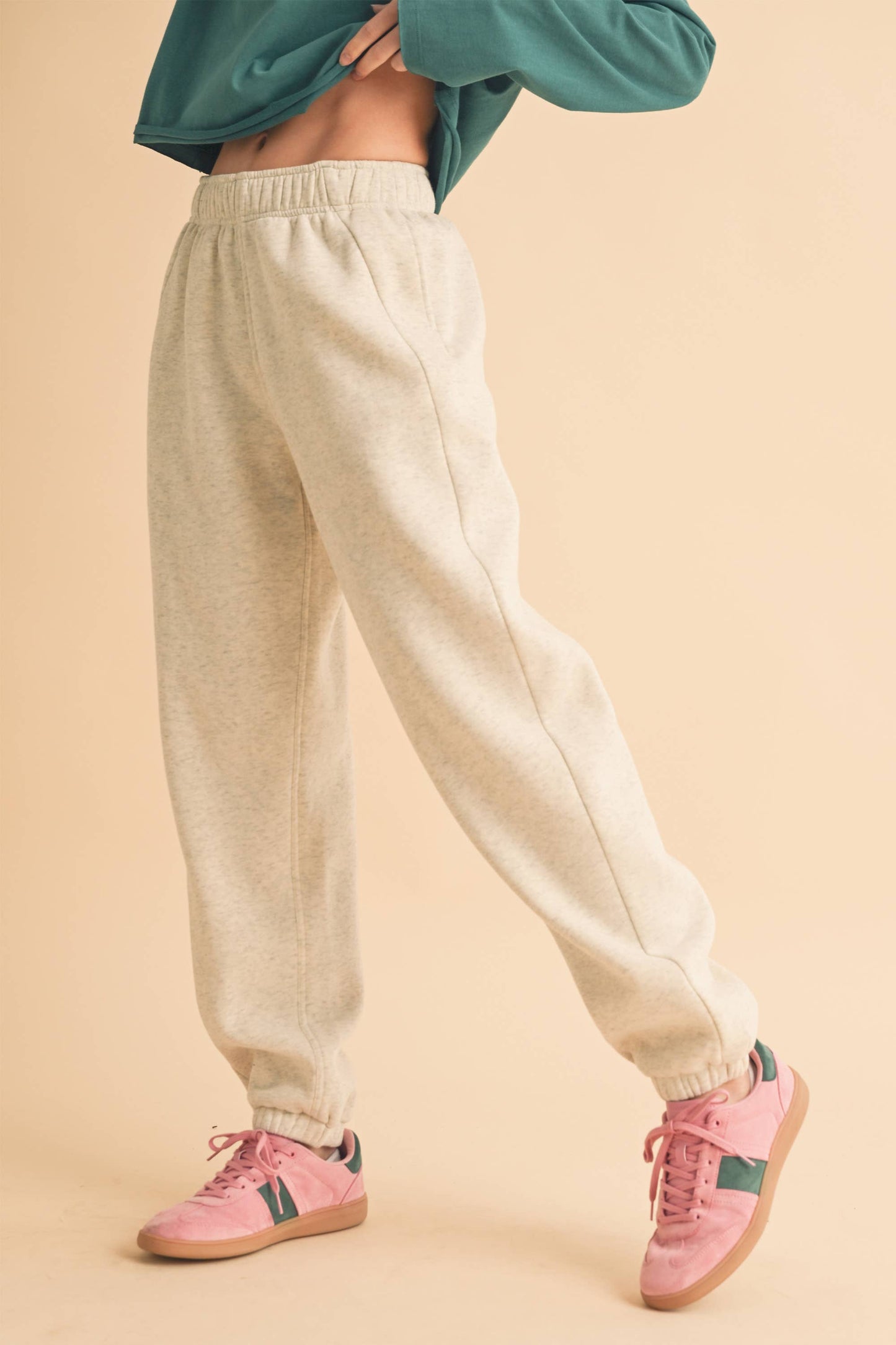 COURTNEY: Heather Grey Joggers