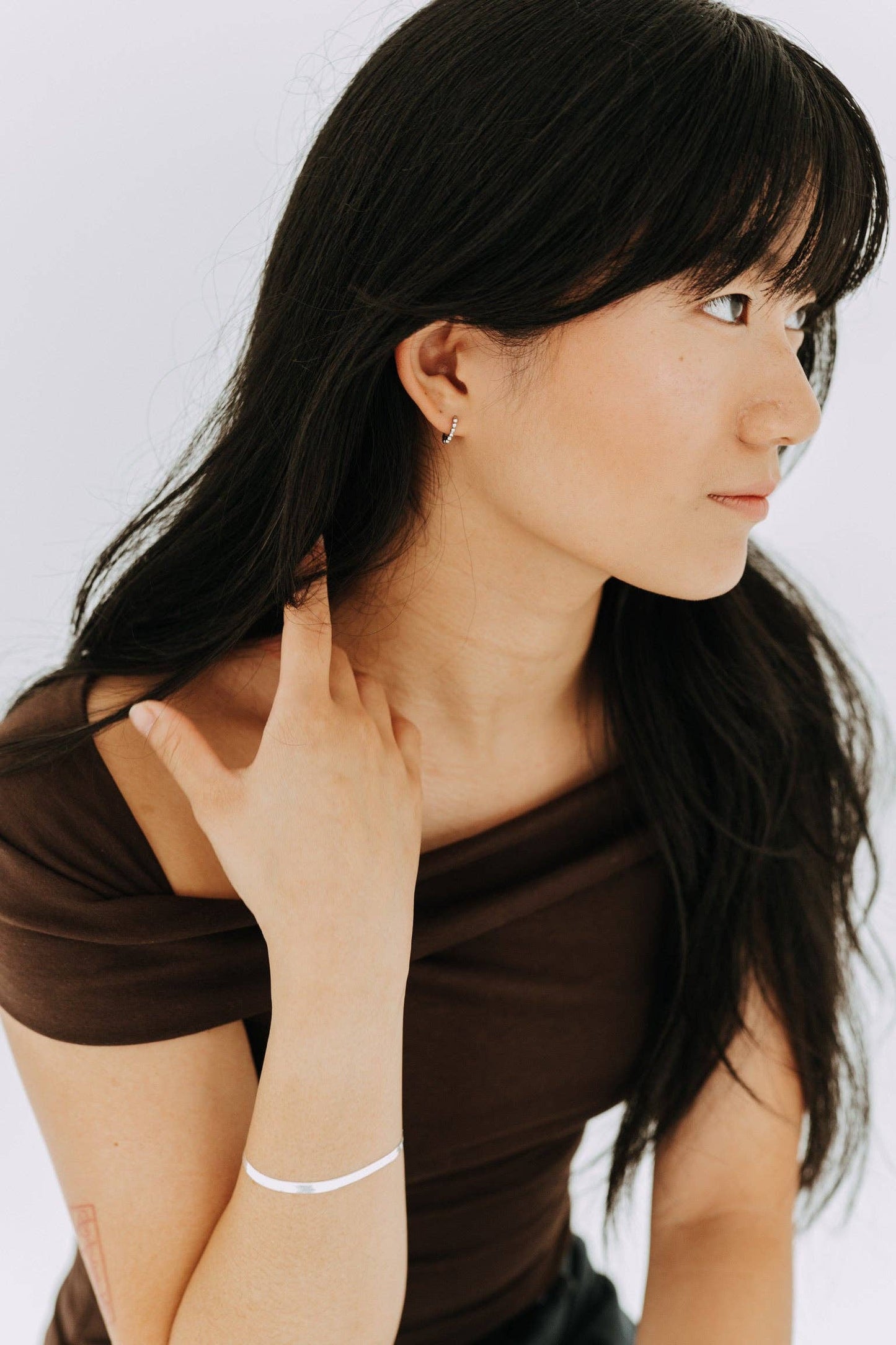 The Poppy Hoops / Sterling Silver