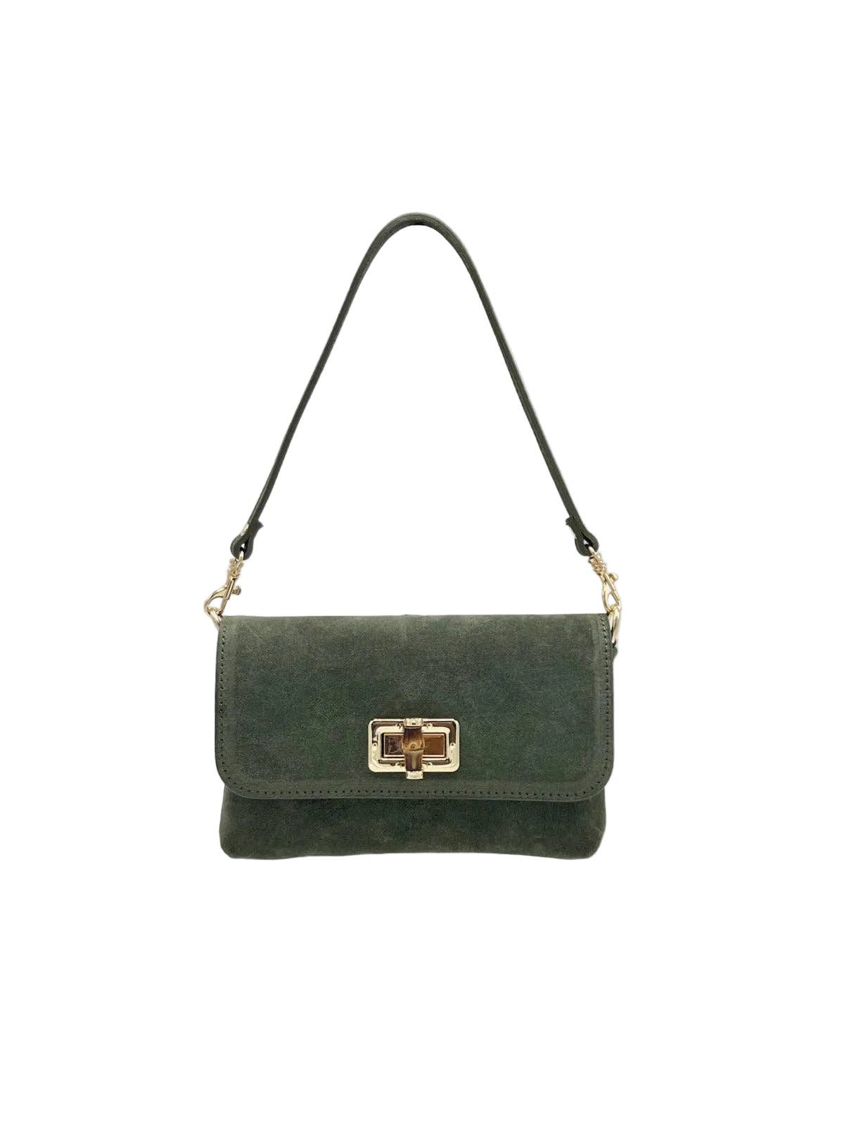 VALENCIA- Women's Suede Mini Flap Shoulder Bag