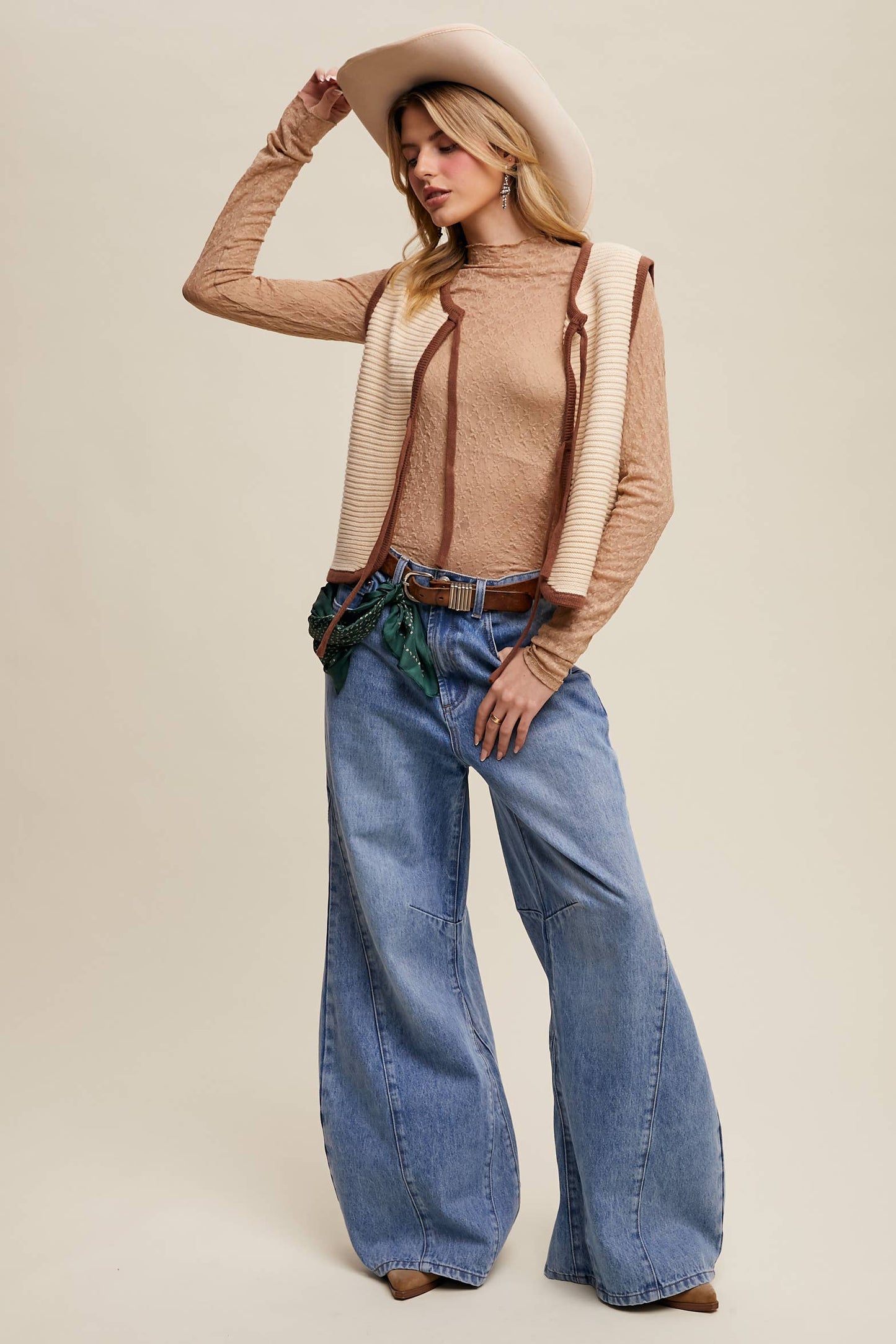 ALLY- wide leg denim
