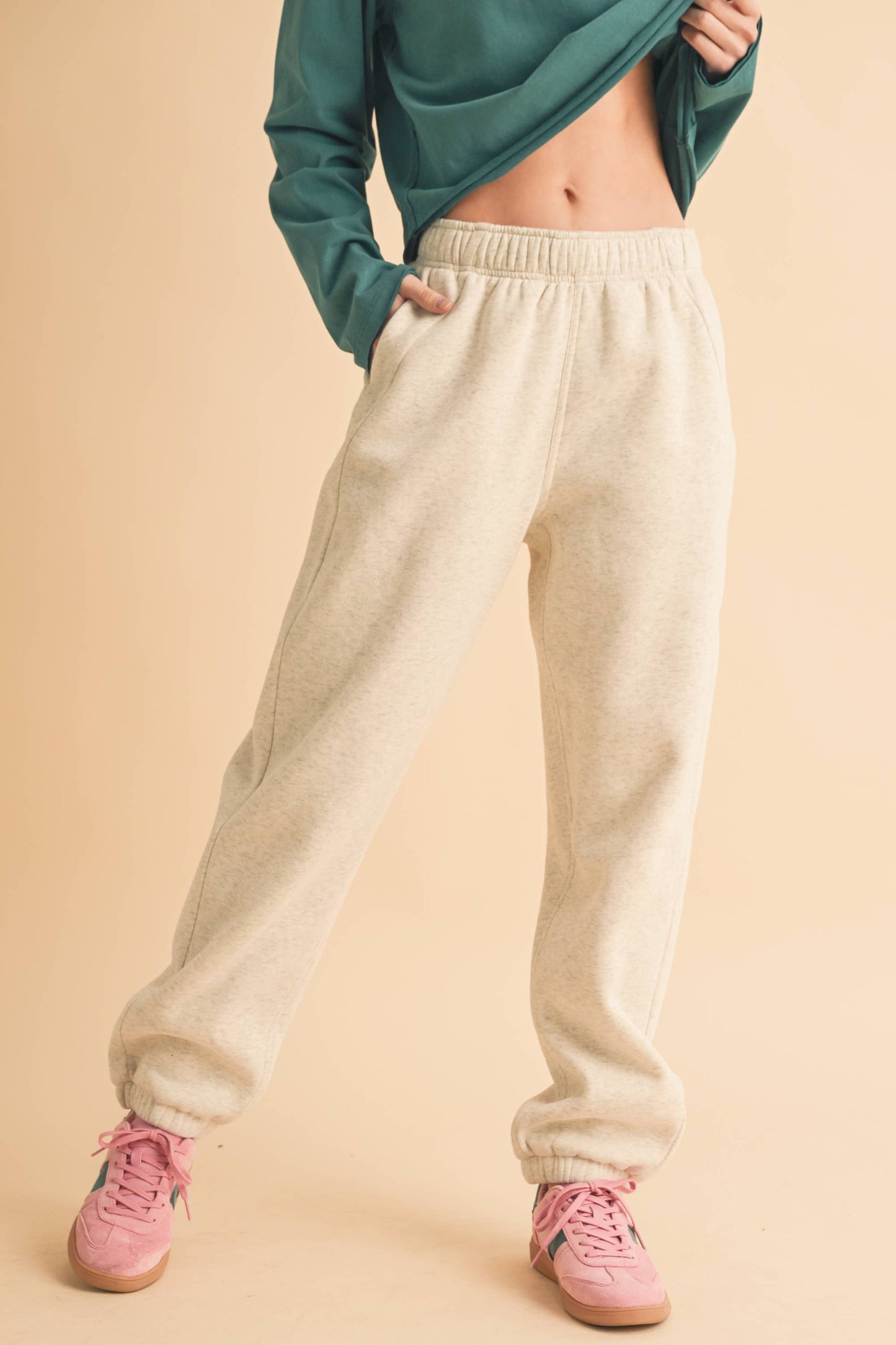 COURTNEY: Heather Grey Joggers