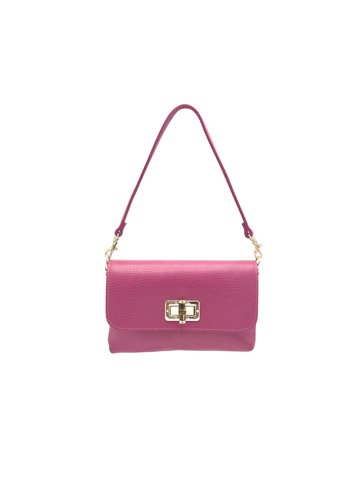 RUE: Mini Flap Shoulder Bag with Bamboo Hardware