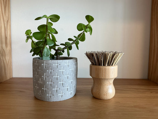 Dish Scrubber Bamboo Mini
