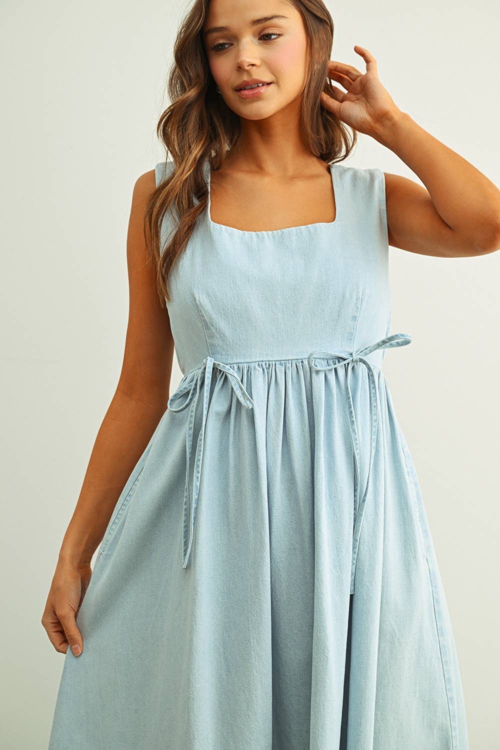 ELLIE- Chambray Dress