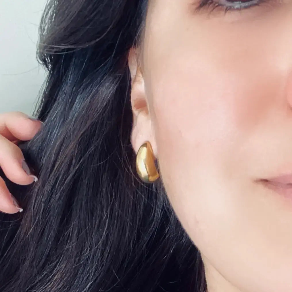 Teardrop Earrings silver lightweight 