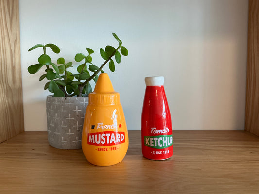 Ketchup & Mustard Salt & Pepper Shakers