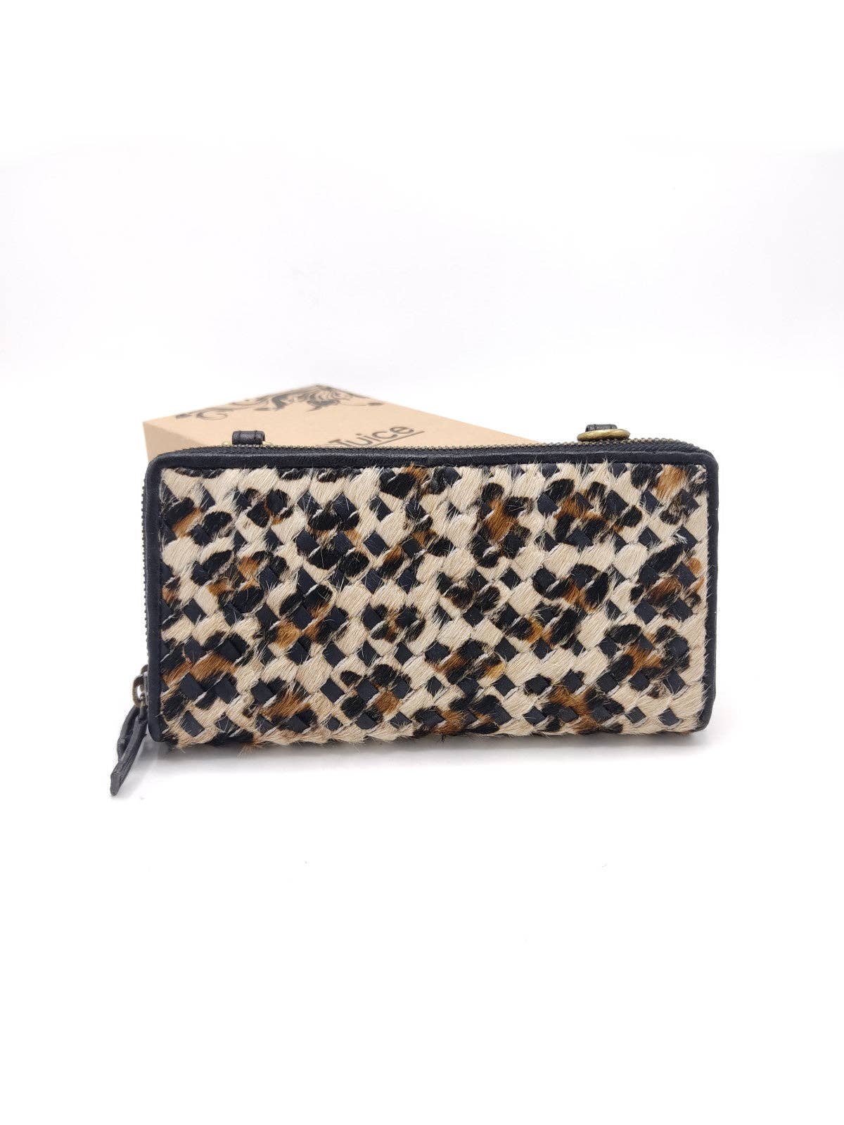 BETSEY-Leather and Calf Hair Wallet