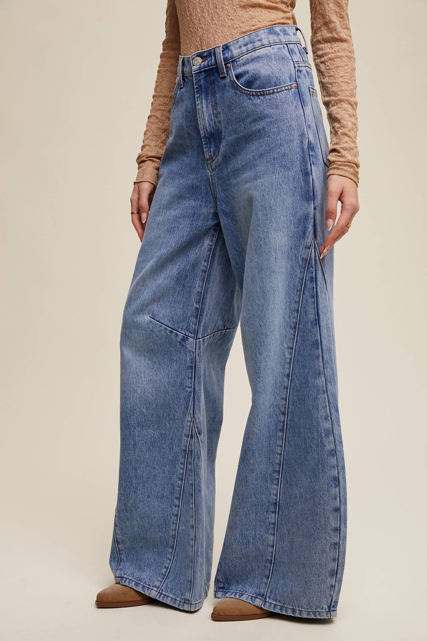 ALLY- wide leg denim