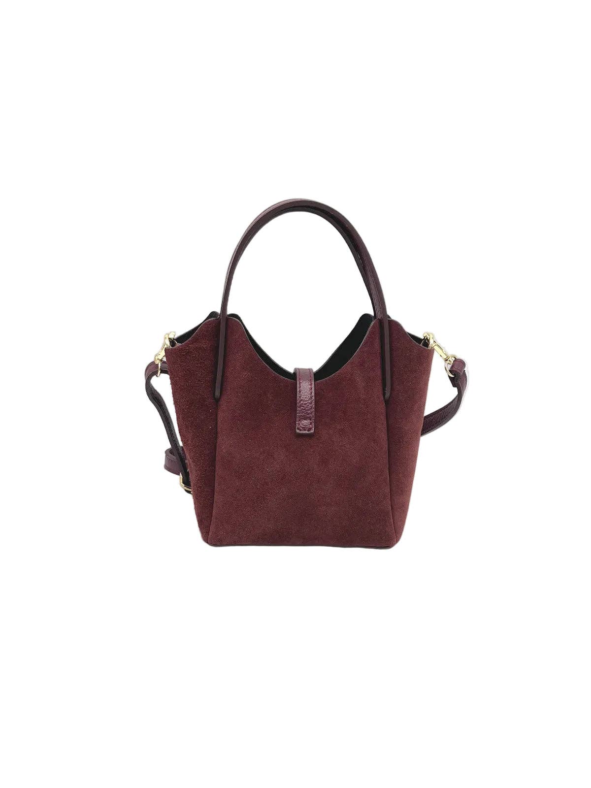 KATIA- Leather and Suede Shoulder Bag