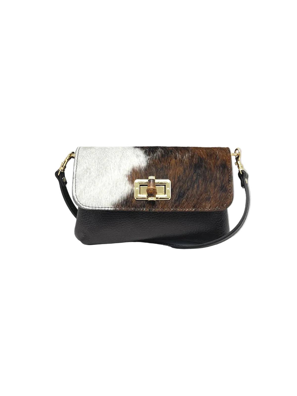 MISTY-Leather & Cowhide Crossbody Bag