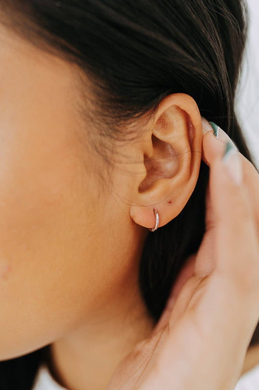 Clicker Huggies - Sterling Silver