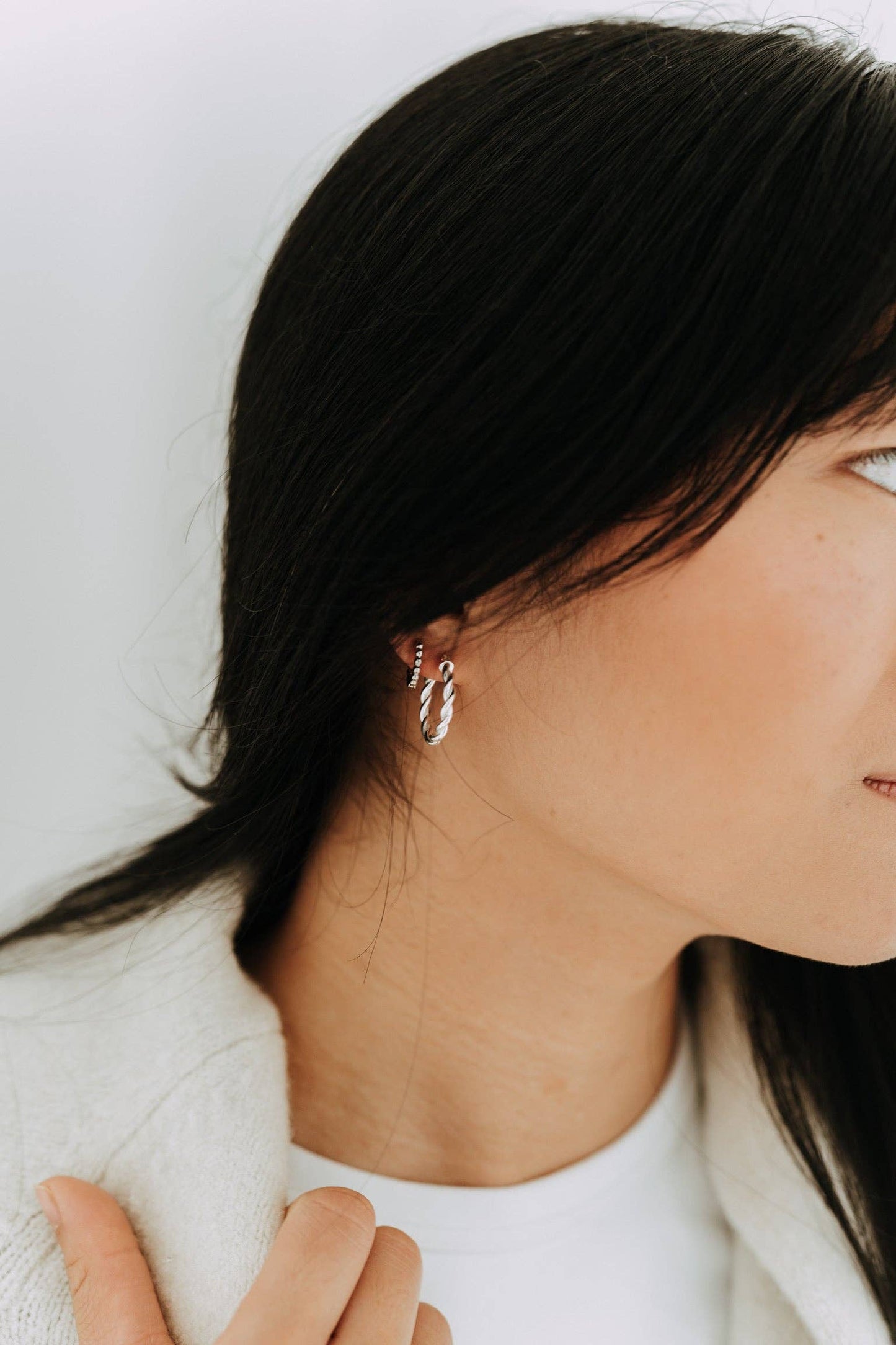 Ivy Hoops / Sterling Silver