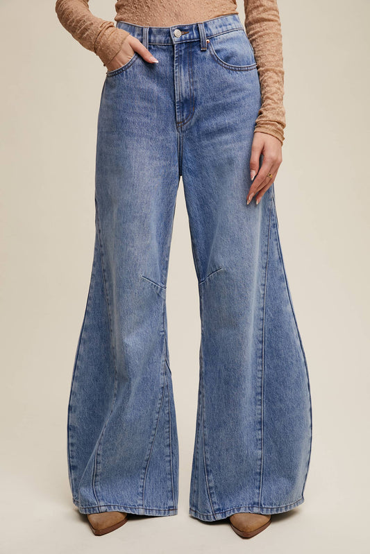ALLY- wide leg denim