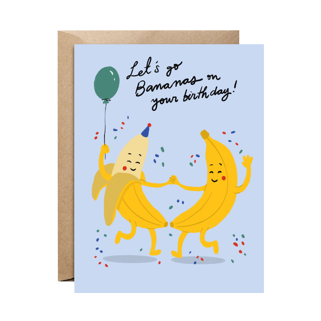 Bananas Birthday Card