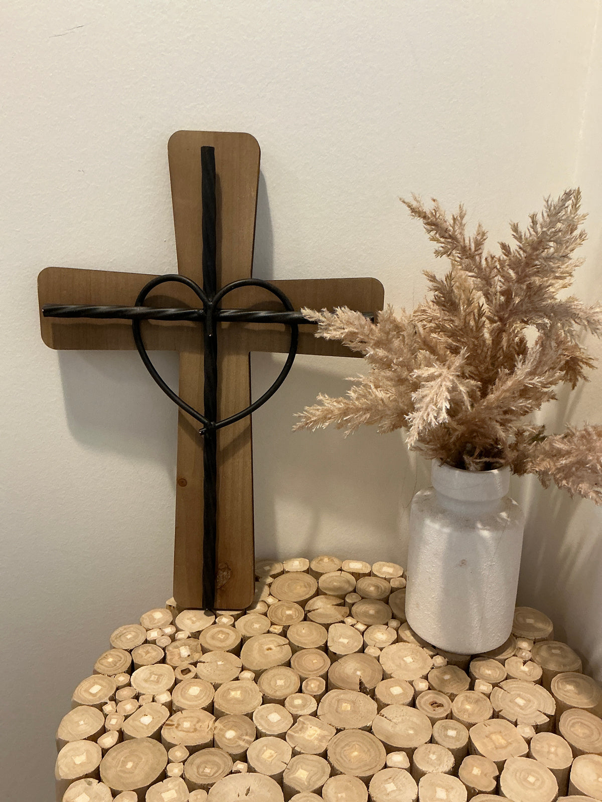 Wooden Cross Decorative Piece