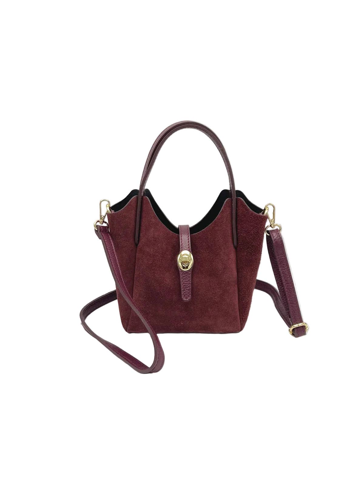 KATIA- Leather and Suede Shoulder Bag
