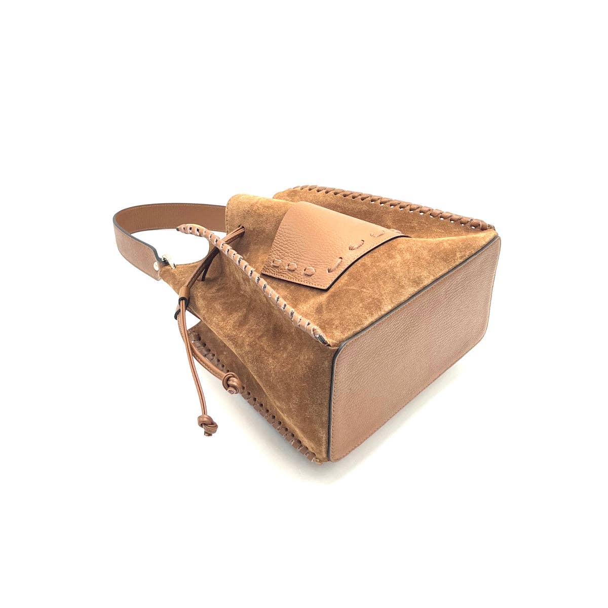 KIYA- Suede leather bucket bag