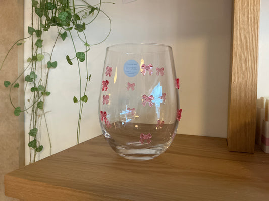 Stemless Orchard & Bow Glass Collection