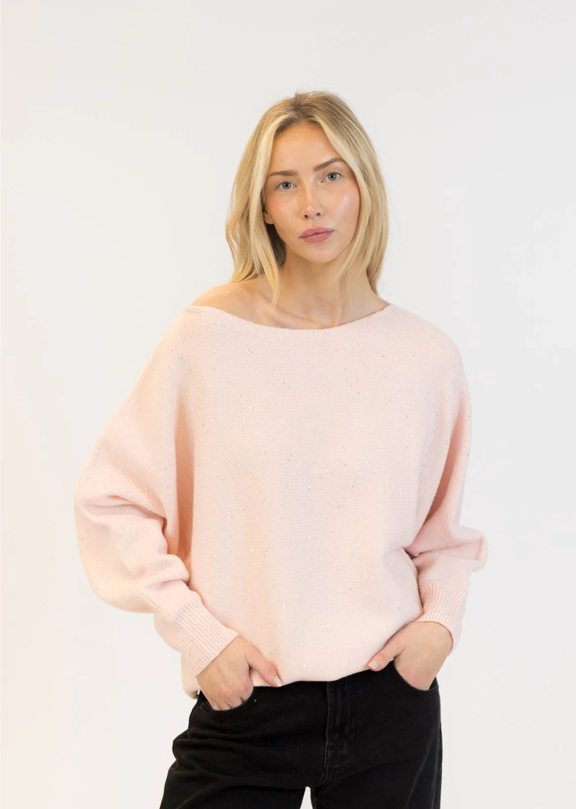 ROSE: Dainty Sequin Sweater