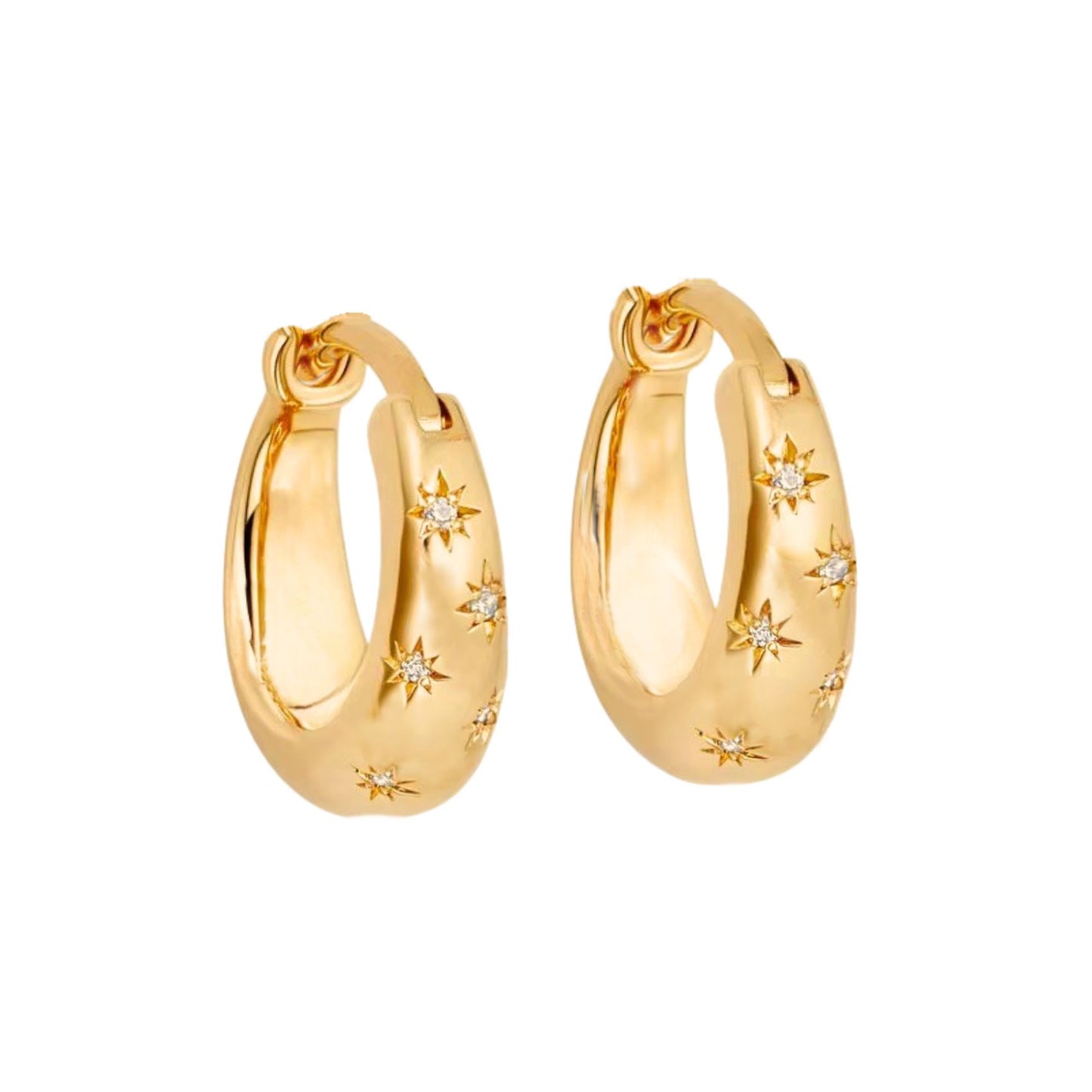Star burst Dome Earrings