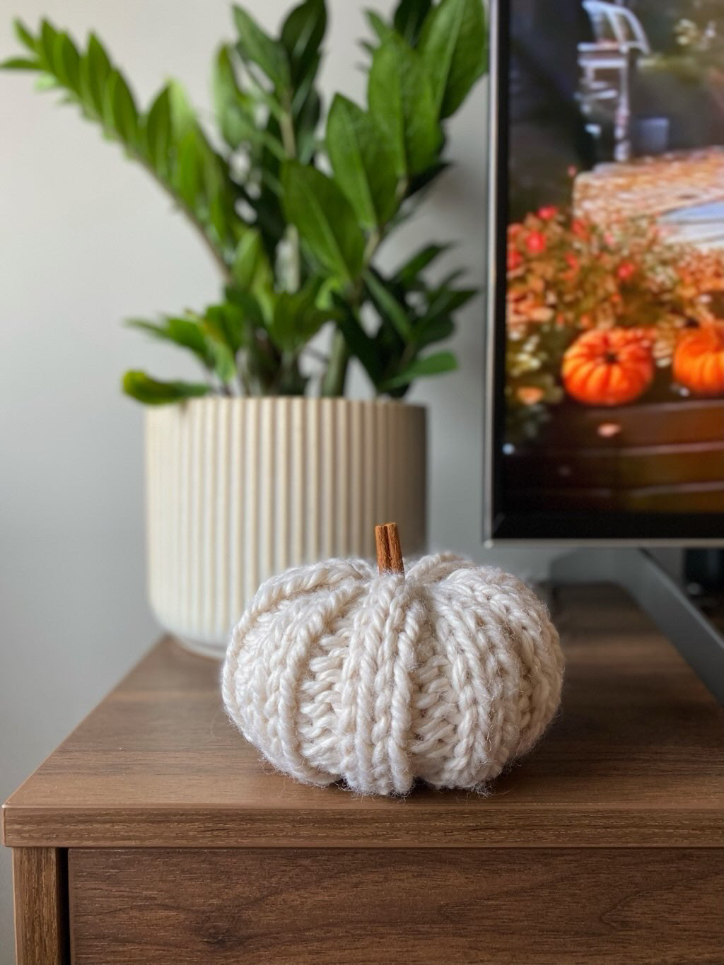 Handmade woven pumpkins
