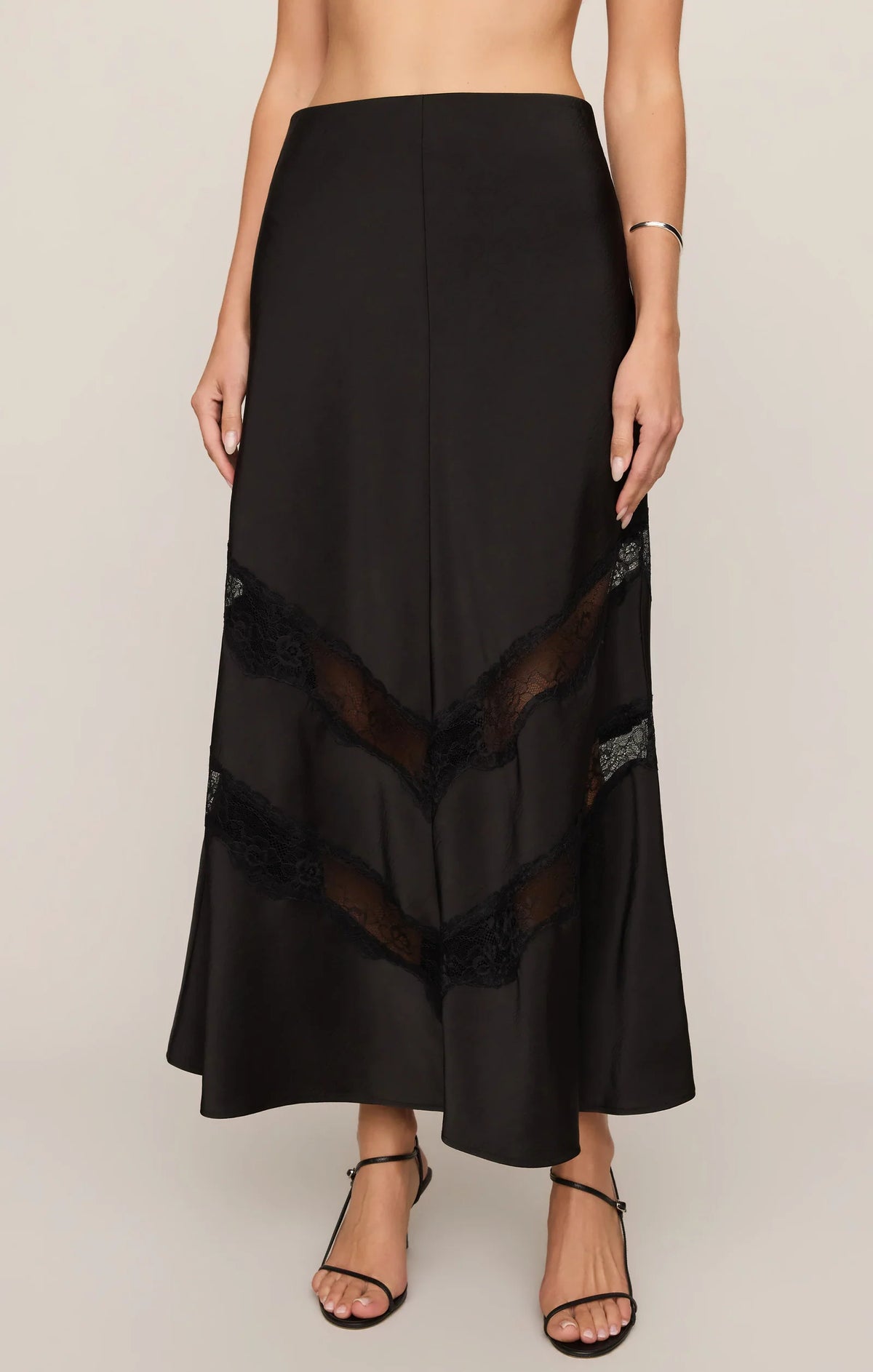 KORI- Lace Inset Skirt