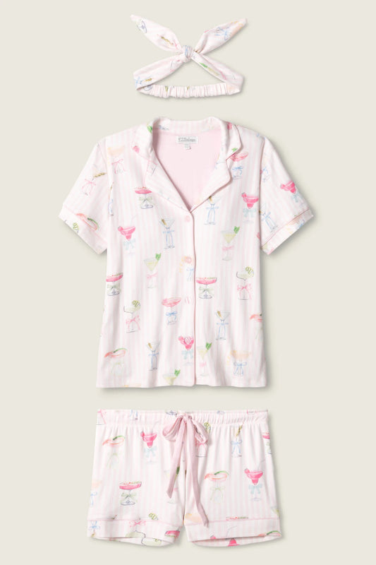 Pretty Punch Cocktail Print 3-Piece Short Set