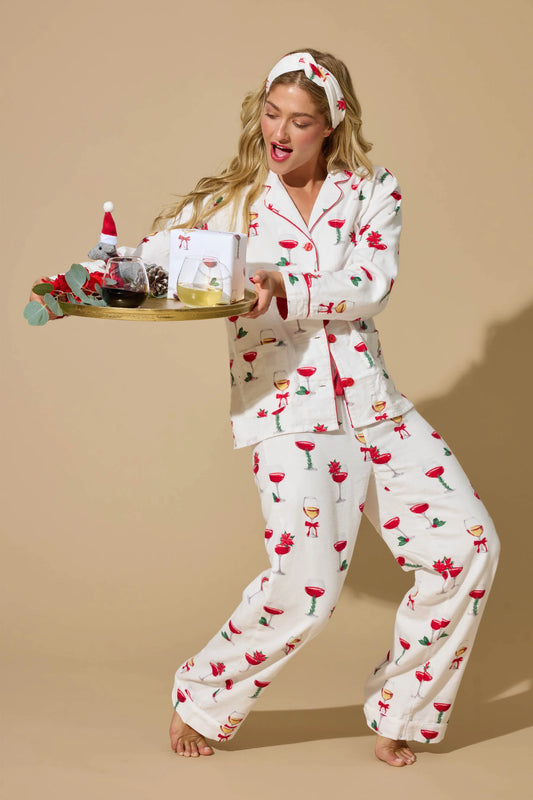 Let's Get Toasty 3-Piece Print Flannel PJ Set