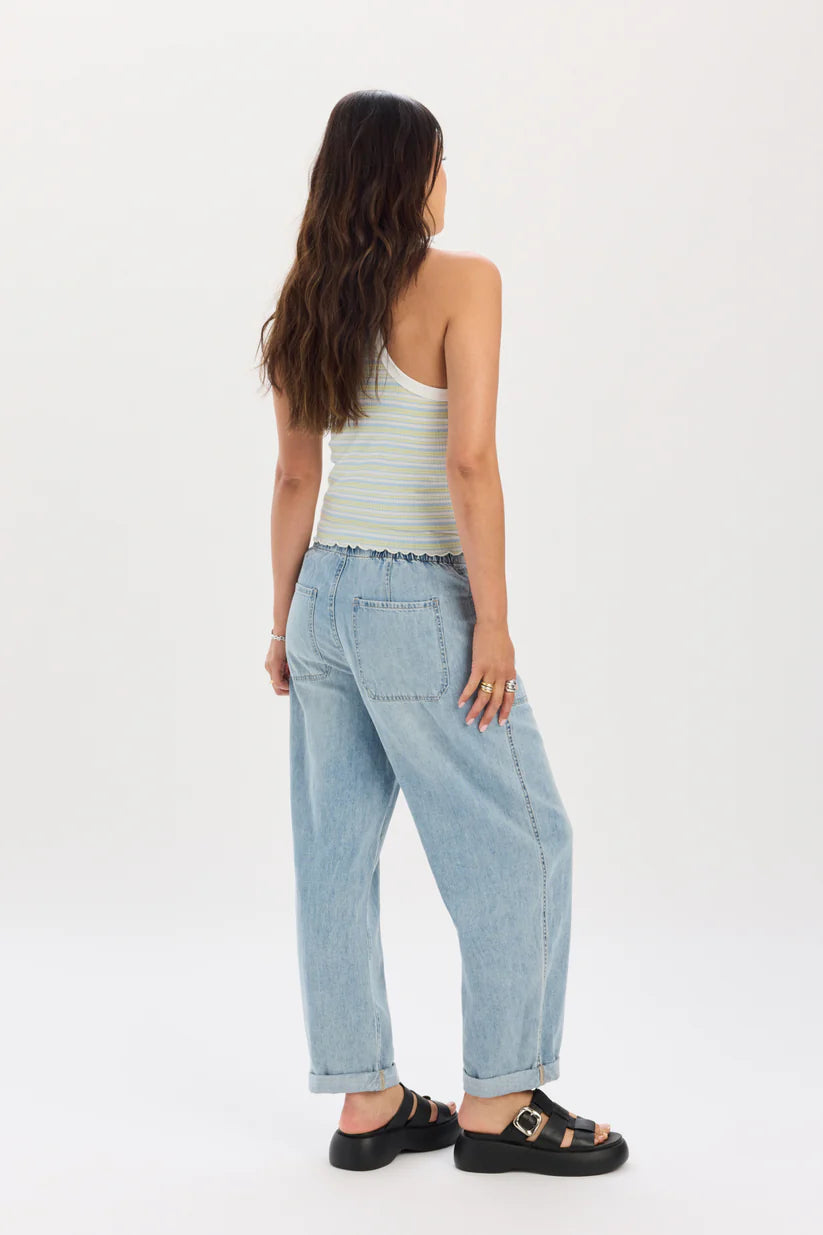 VILLA- Drawstring Barrel Denim